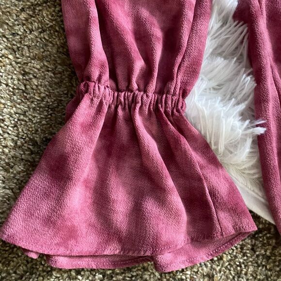 Juicy Couture Top Bell Sleeve Pink Womens Size Medium - Picture 4 of 8